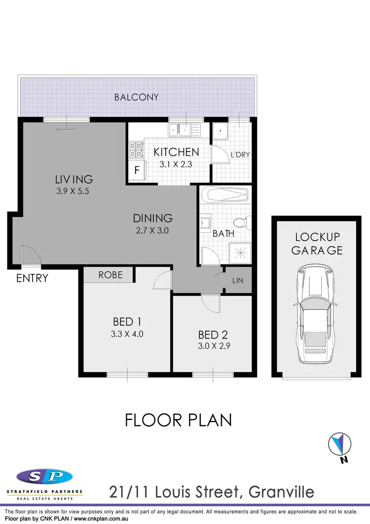 Floorplan of Homely apartment listing, 21/11 Louis Street, Granville NSW 2142
