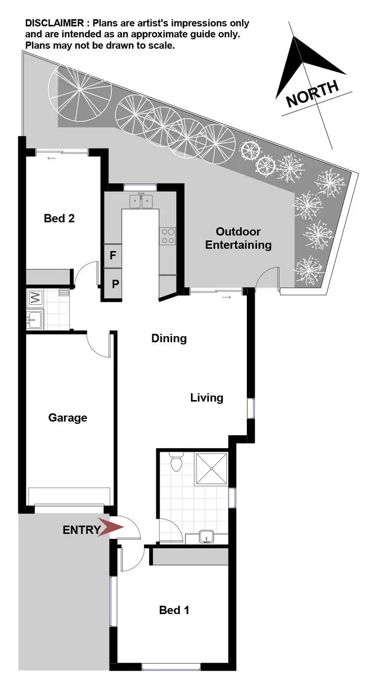 Floorplan of Homely townhouse listing, 10/31 Tallara Parkway, Narrabundah ACT 2604