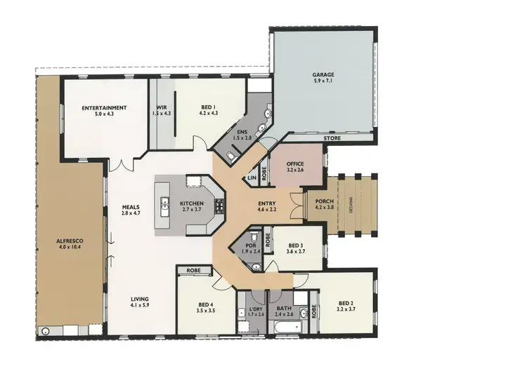 Floorplan of Homely house listing, 523 Walnut Avenue, Mildura VIC 3500