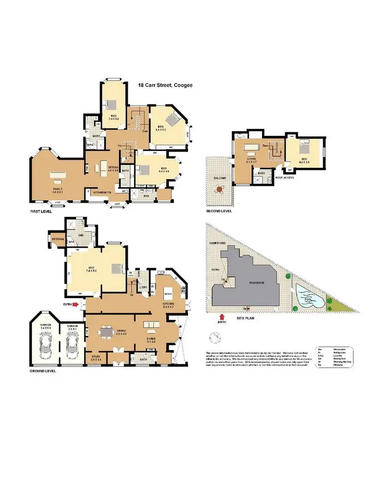 Floorplan of Homely house listing, 18 Carr Street, Coogee NSW 2034