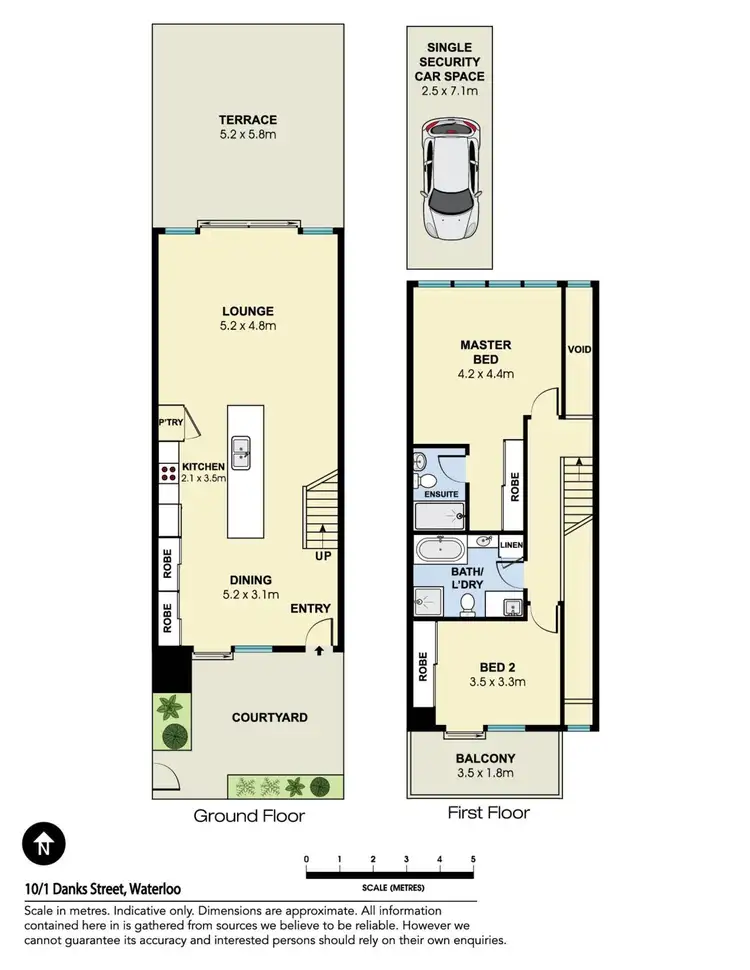 Floorplan of Homely apartment listing, 10/1 Danks Street, Waterloo NSW 2017