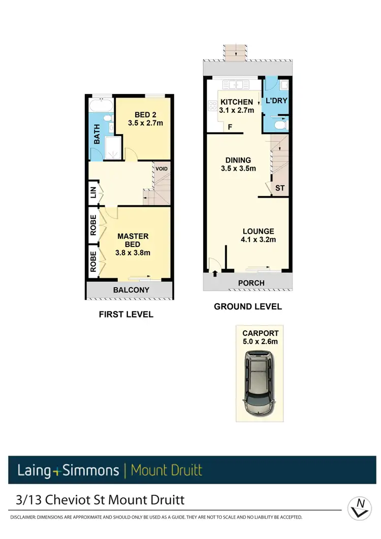 Floorplan of Homely townhouse listing, 3/13 Cheviot Street, Mount Druitt NSW 2770