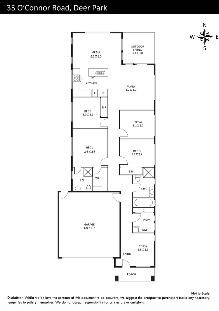 Floorplan of Homely house listing, 35 O'Connor Road, Deer Park VIC 3023