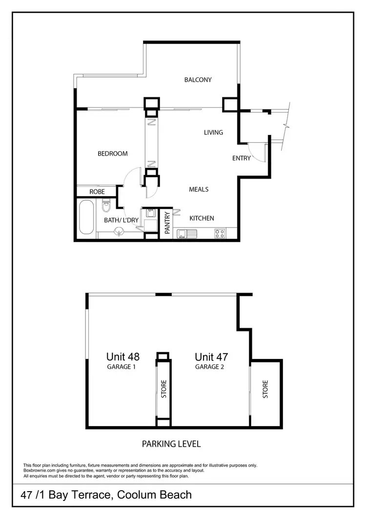 Floorplan of Homely unit listing, 47/1 Bay Terrace, Coolum Beach QLD 4573