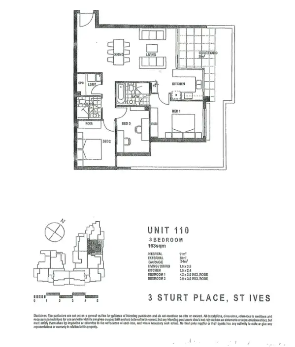 Floorplan of Homely unit listing, 110/3 Sturt Place, St Ives NSW 2075