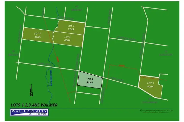 Floorplan of Homely rural property listing, LOT 4 Muckleford-Walmer & Lewis Road, Walmer VIC 3463