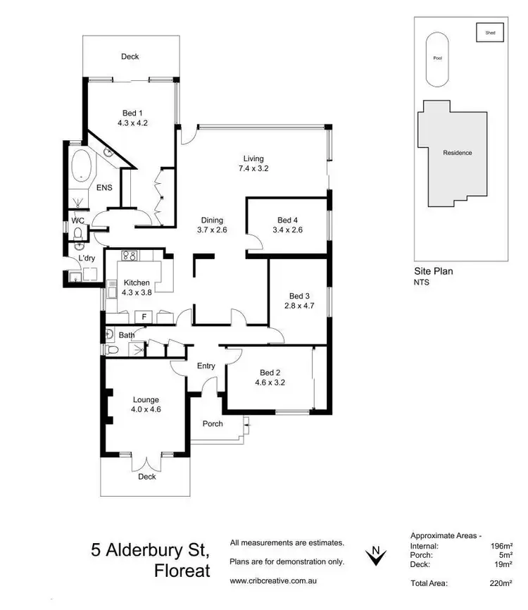 Floorplan of Homely house listing, 5 Alderbury Street, Floreat WA 6014