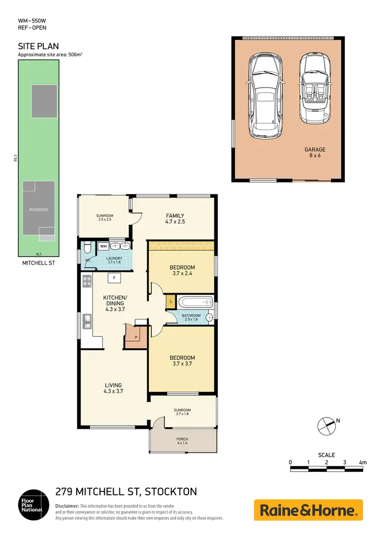 Floorplan of Homely house listing, 279 Mitchell Street, Stockton NSW 2295
