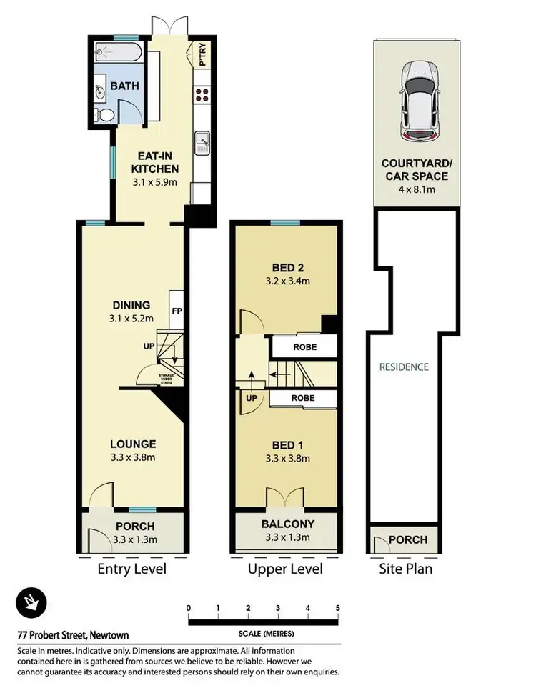 Floorplan of Homely house listing, 77 Probert Street, Newtown NSW 2042