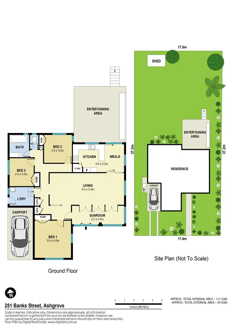 Floorplan of Homely house listing, 251 Banks Street, Ashgrove QLD 4060