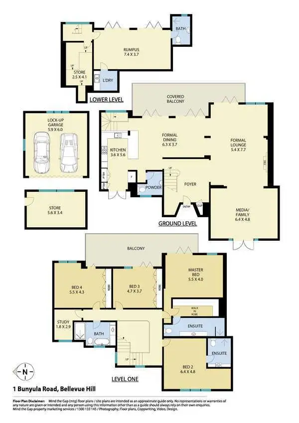 Floorplan of Homely house listing, 1 Bunyula Road, Bellevue Hill NSW 2023
