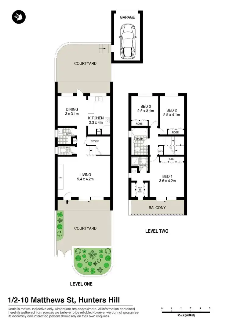 Floorplan of Homely townhouse listing, 1/2-10 Matthew Street, Hunters Hill NSW 2110