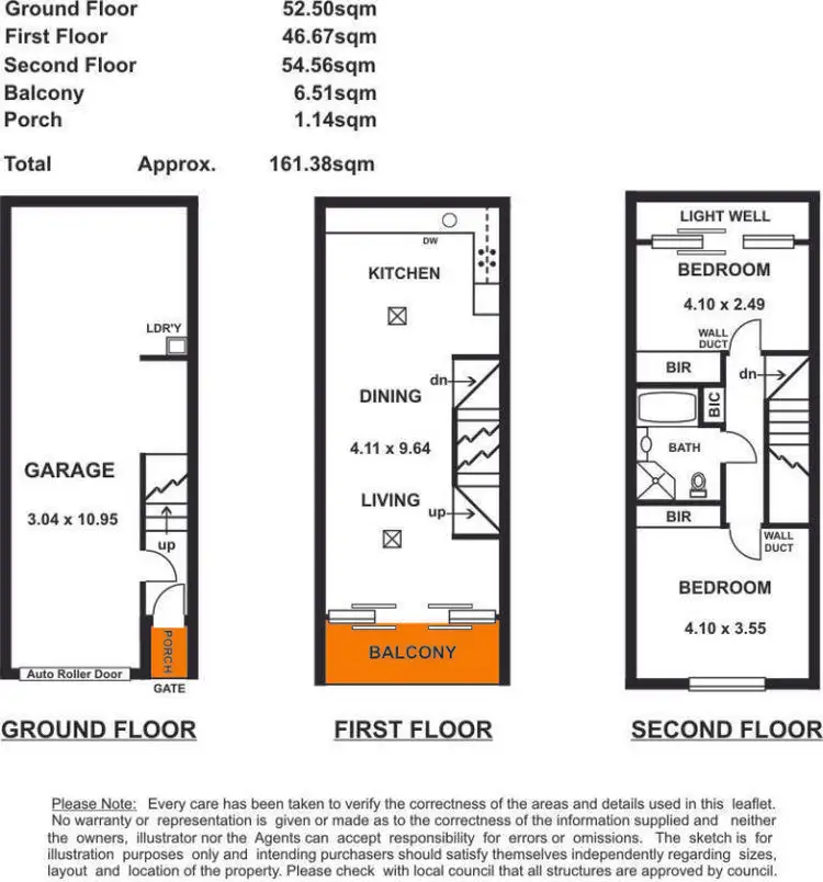 Floorplan of Homely townhouse listing, 5a Vicars Lane, Adelaide SA 5000