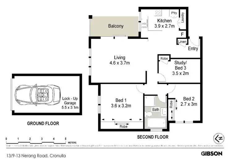 Floorplan of Homely apartment listing, 13/9-13 Nerang Road, Cronulla NSW 2230