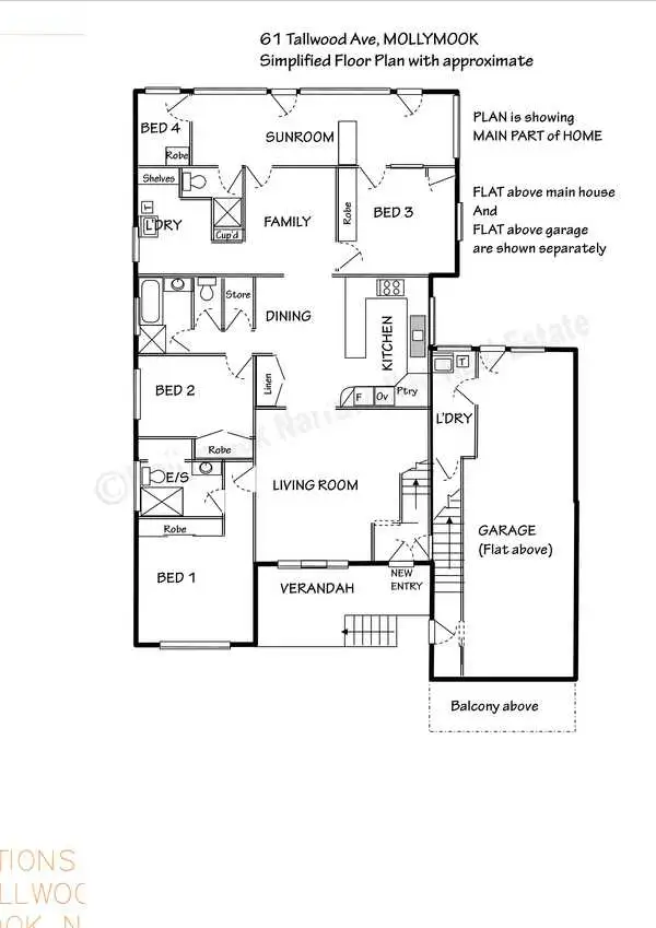 Floorplan of Homely house listing, 61 Tallwood Avenue, Mollymook Beach NSW 2539