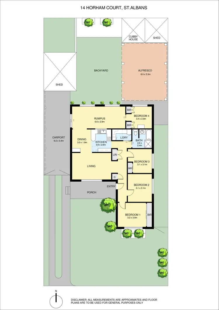 Floorplan of Homely house listing, 14 Horham Court, St Albans VIC 3021