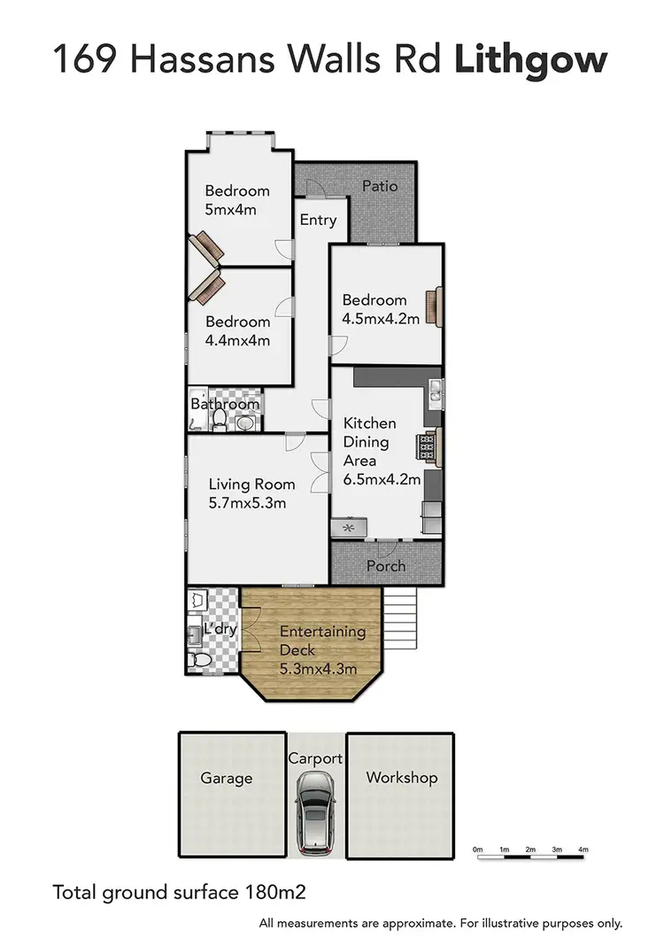 Floorplan of Homely house listing, 169 Hassans Walls Road, Lithgow NSW 2790