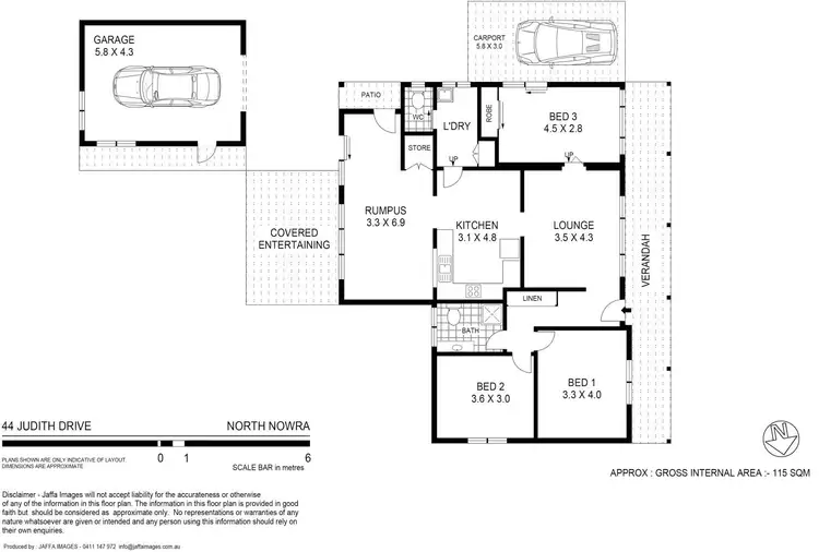 Floorplan of Homely house listing, 44 Judith Drive, North Nowra NSW 2541