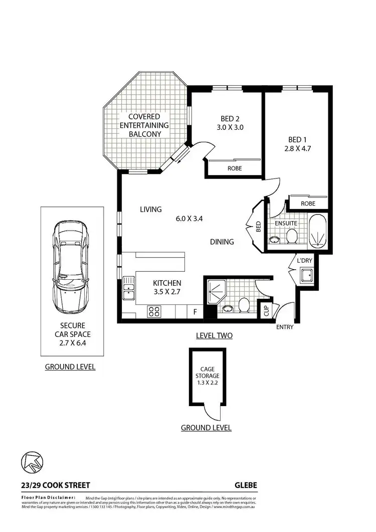 Floorplan of Homely unit listing, 23/29 Cook Street, Glebe NSW 2037