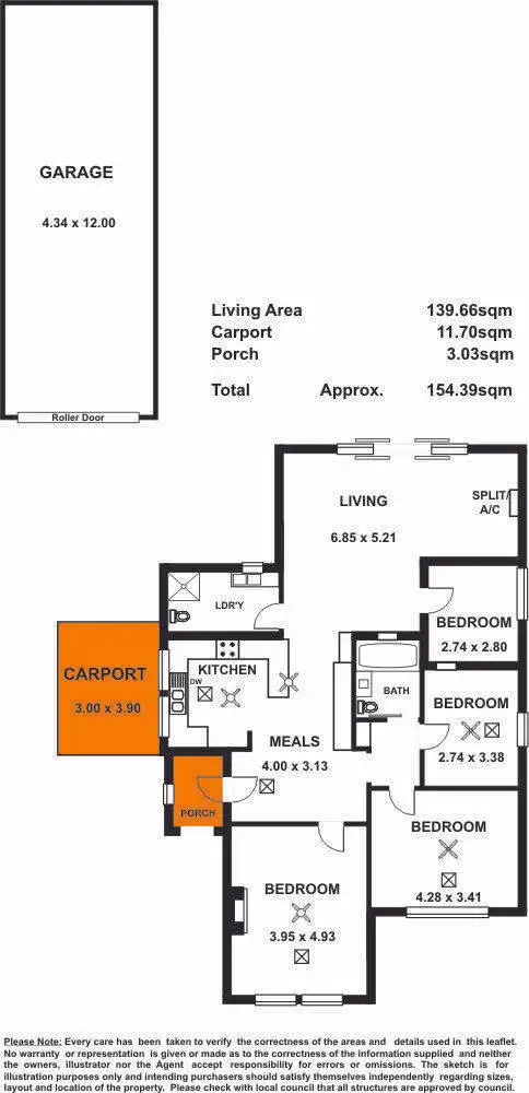 Floorplan of Homely house listing, 5 Sawtell Street, Largs Bay SA 5016