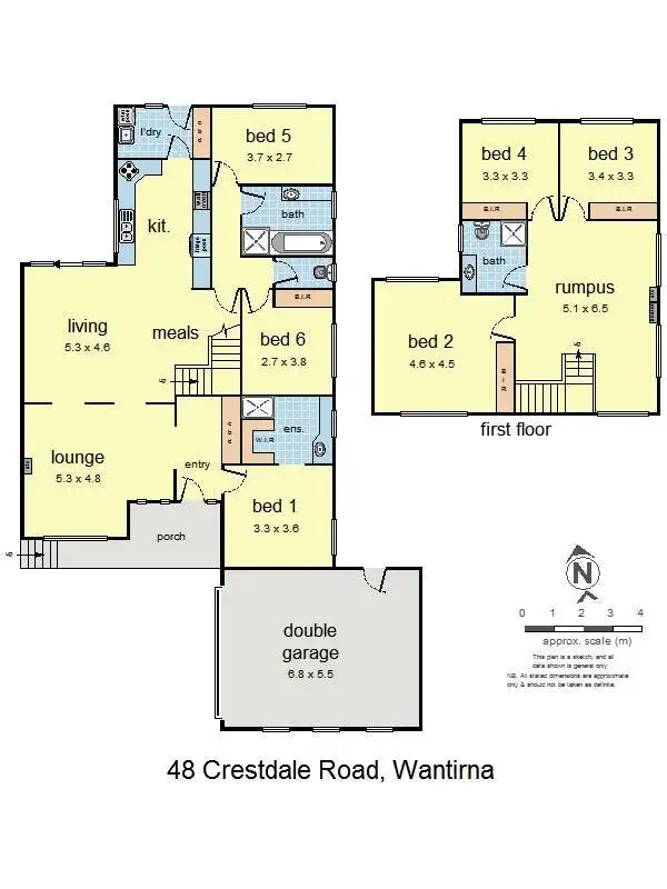 Floorplan of Homely house listing, 48 Crestdale Road, Wantirna VIC 3152