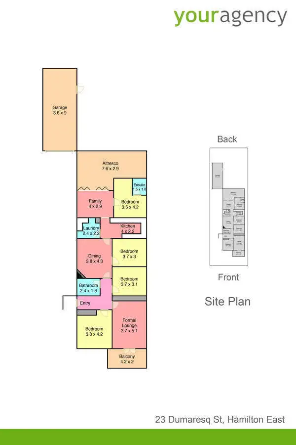 Floorplan of Homely house listing, 23 Dumaresq Street, Hamilton East NSW 2303