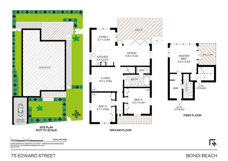 Floorplan of Homely house listing, 75 Edward Street, Bondi Beach NSW 2026