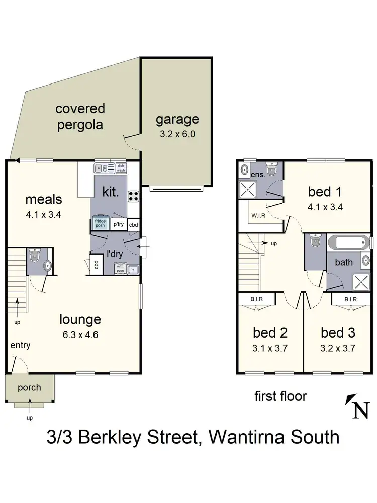 Floorplan of Homely unit listing, 3/3 Berkley Street, Wantirna South VIC 3152
