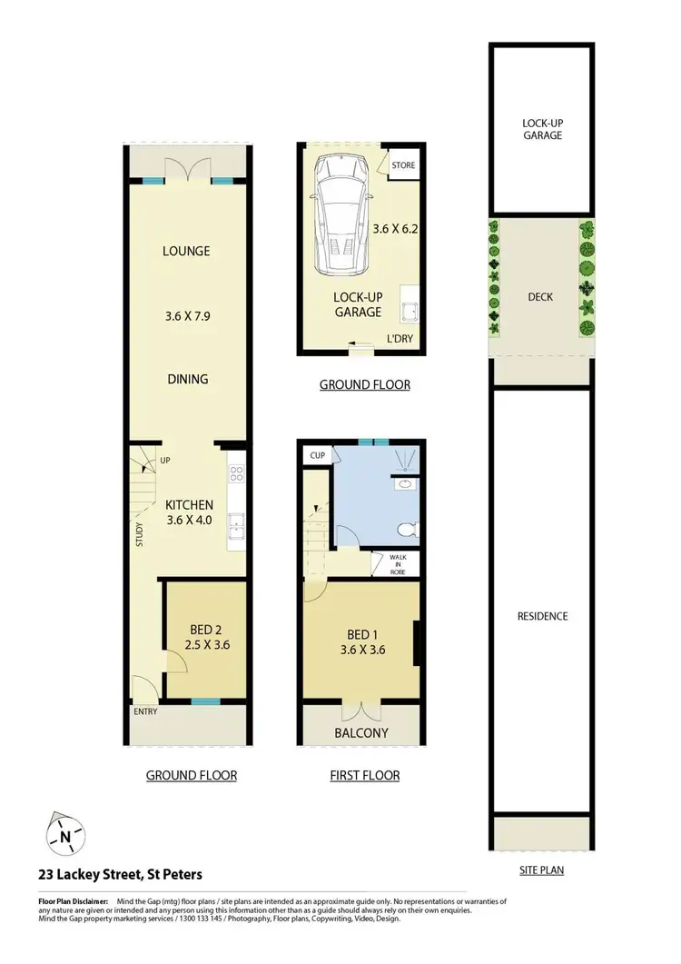Floorplan of Homely house listing, 23 Lackey Street, St Peters NSW 2044