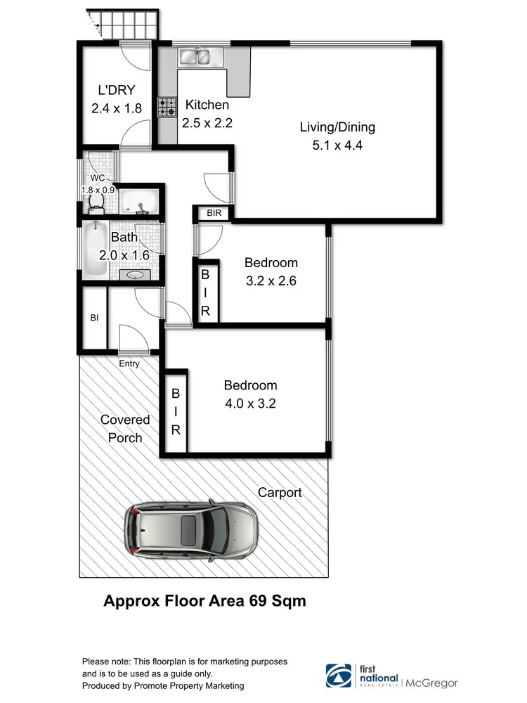 Floorplan of Homely unit listing, 4/42 Topham Street, Rose Bay TAS 7015