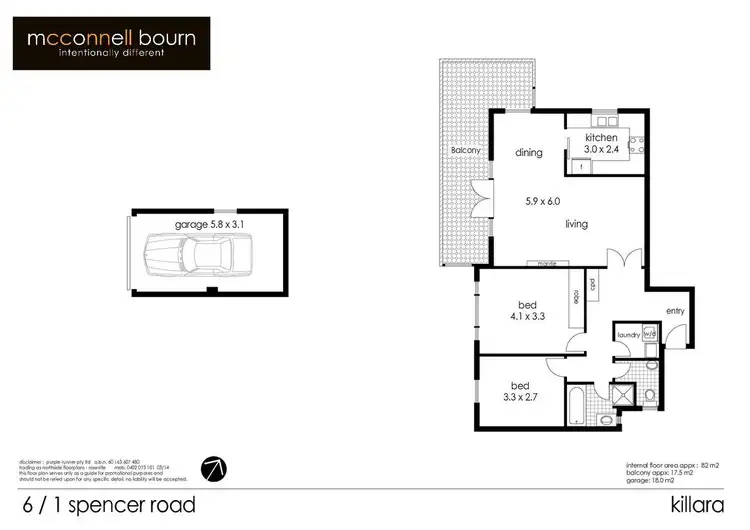 Floorplan of Homely apartment listing, 6/1 Spencer Road, Killara NSW 2071