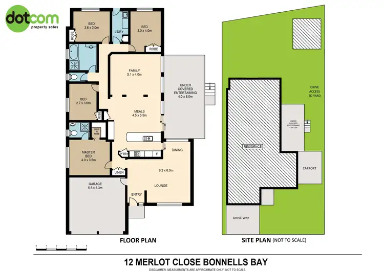 Floorplan of Homely house listing, 12 Merlot Close, Bonnells Bay NSW 2264