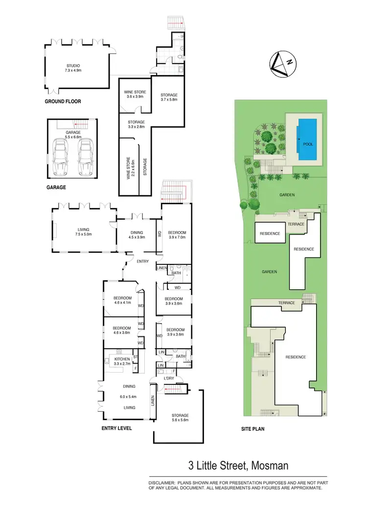 Floorplan of Homely house listing, 3 Little Street, Mosman NSW 2088