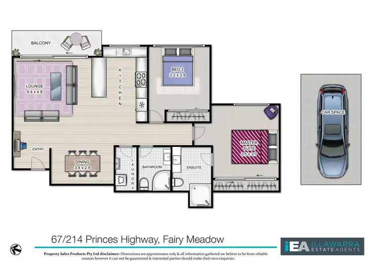 Floorplan of Homely unit listing, 67/214-220 Princes Highway, Fairy Meadow NSW 2519