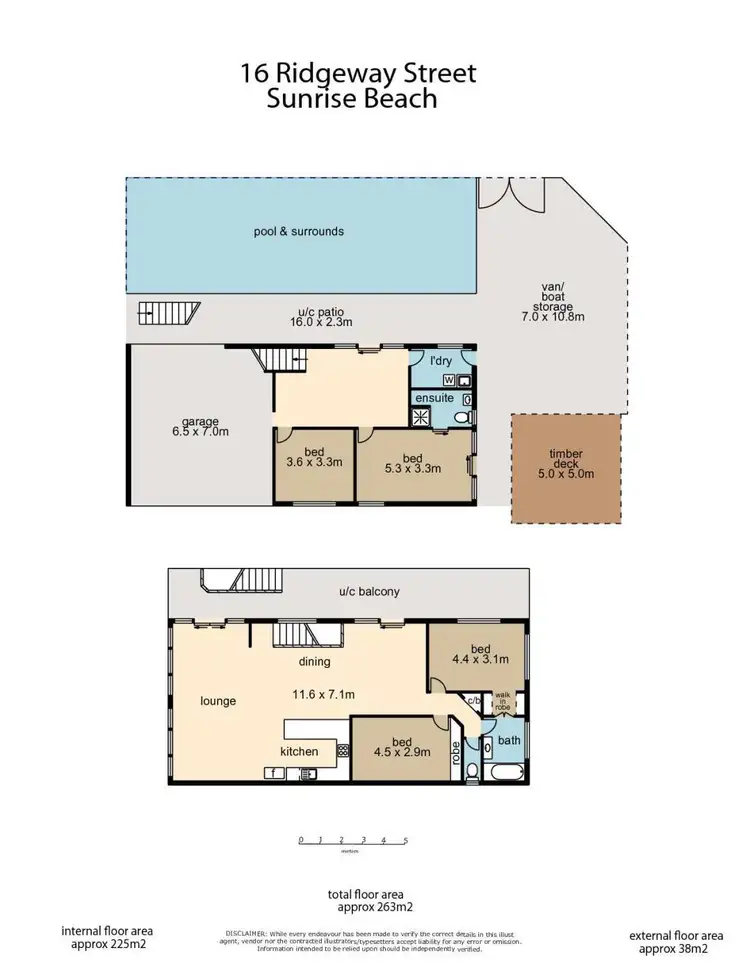 Floorplan of Homely house listing, 16 Ridgeway Street, Sunrise Beach QLD 4567