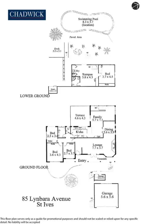 Floorplan of Homely house listing, 85 Lynbara Avenue, St Ives NSW 2075