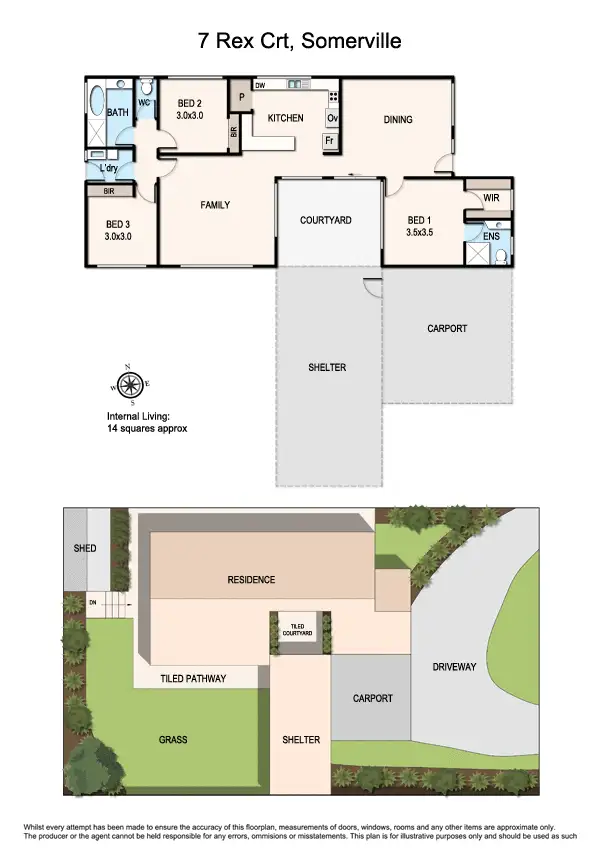 Floorplan of Homely house listing, 7 Rex Court, Somerville VIC 3912