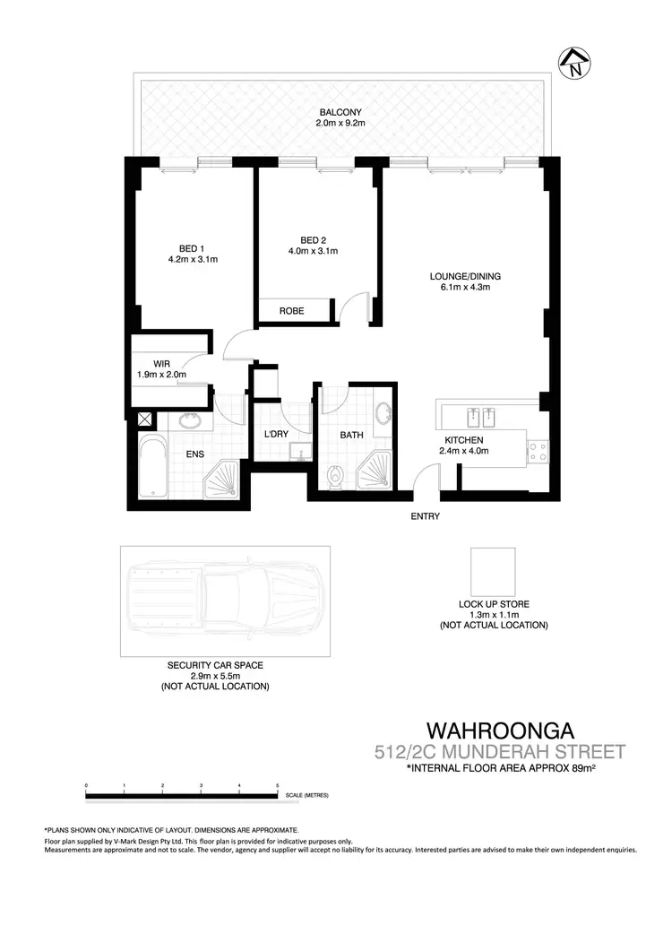 Floorplan of Homely apartment listing, 512/2C Munderah Street, Wahroonga NSW 2076