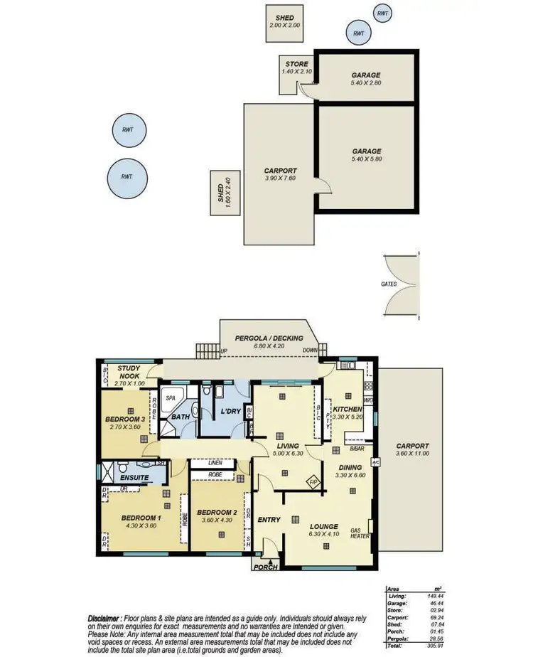 Floorplan of Homely house listing, 6 Ascham Road, Hope Valley SA 5090