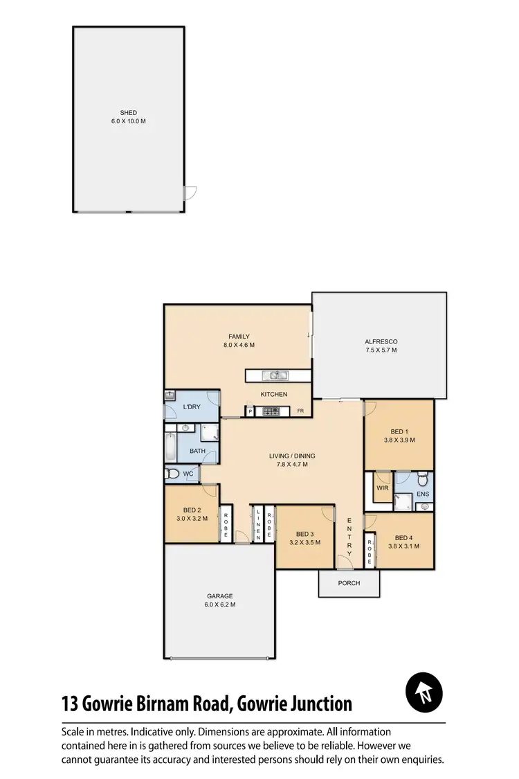 Floorplan of Homely house listing, 13 Gowrie-Birnam Road, Gowrie Junction QLD 4352