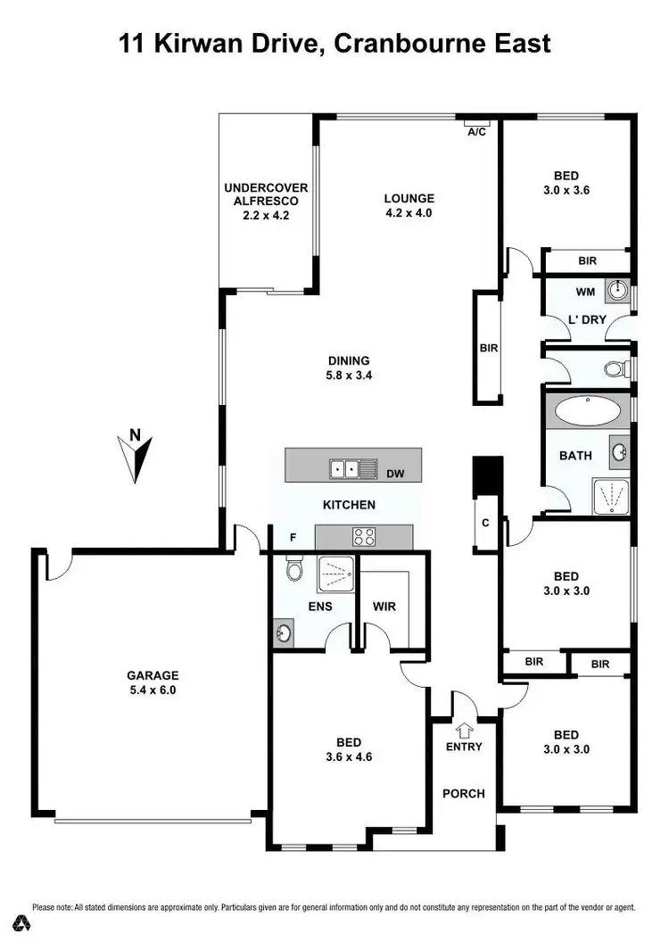 Floorplan of Homely house listing, 11 Kirwan Drive, Cranbourne East VIC 3977