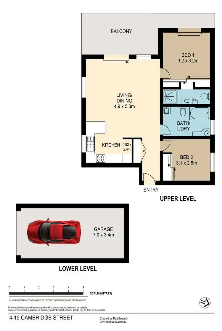 Floorplan of Homely unit listing, 4/19 Cambridge Street, Bulimba QLD 4171