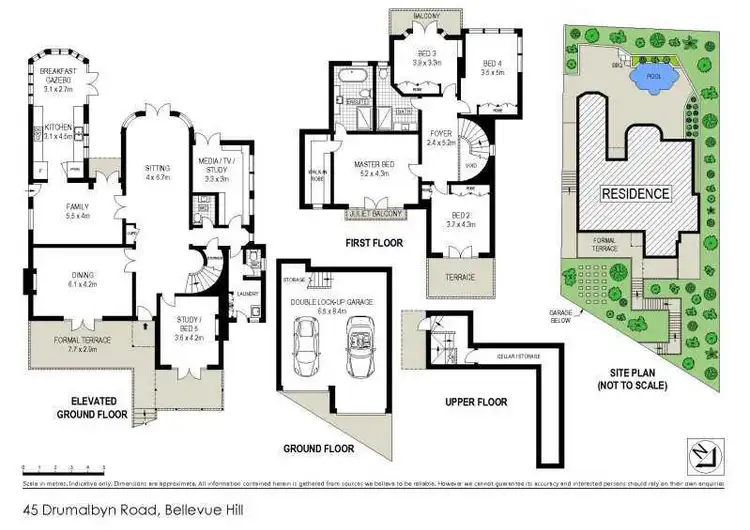 Floorplan of Homely house listing, 45 Drumalbyn Road, Bellevue Hill NSW 2023