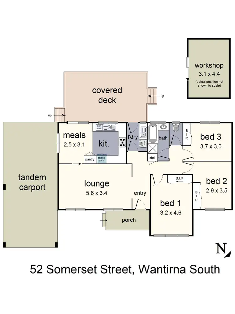 Floorplan of Homely house listing, 52 Somerset Street, Wantirna South VIC 3152
