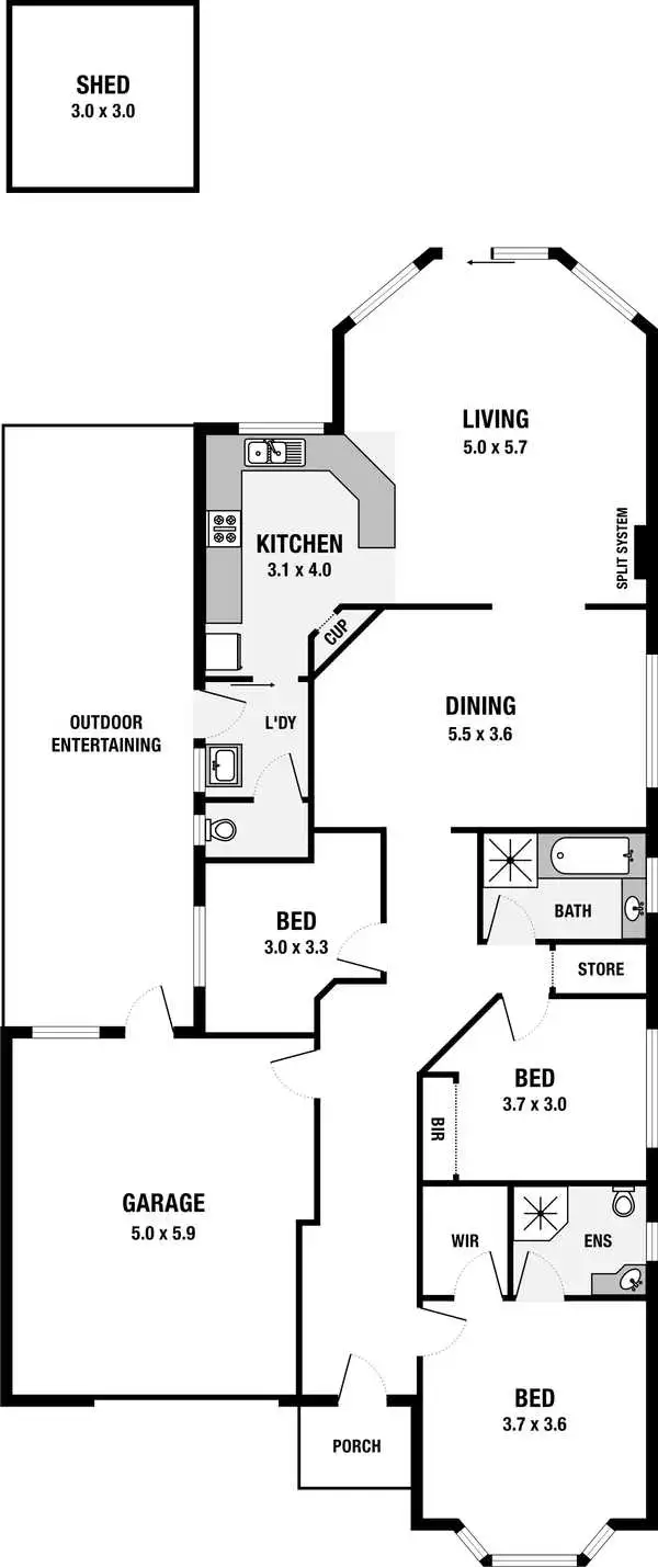 Floorplan of Homely house listing, 58 Matthew Flinders Drive, Encounter Bay SA 5211