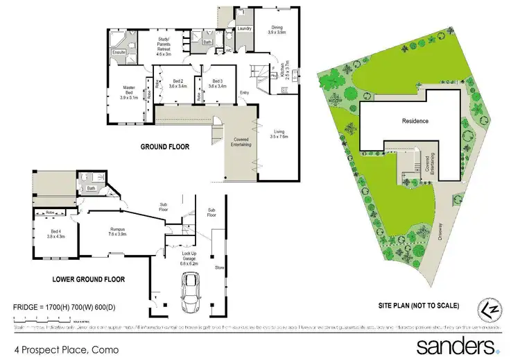 Floorplan of Homely house listing, 4 Prospect Place, Como NSW 2226