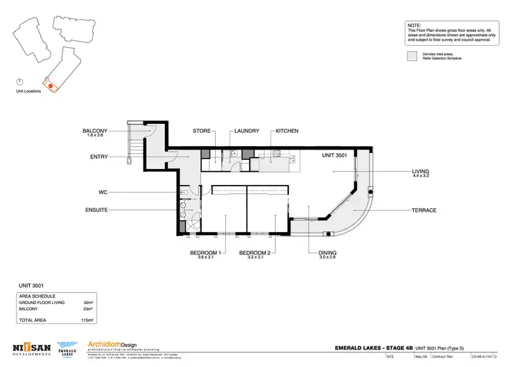 Floorplan of Homely unit listing, 1021/3029 The Boulevard, Carrara QLD 4211
