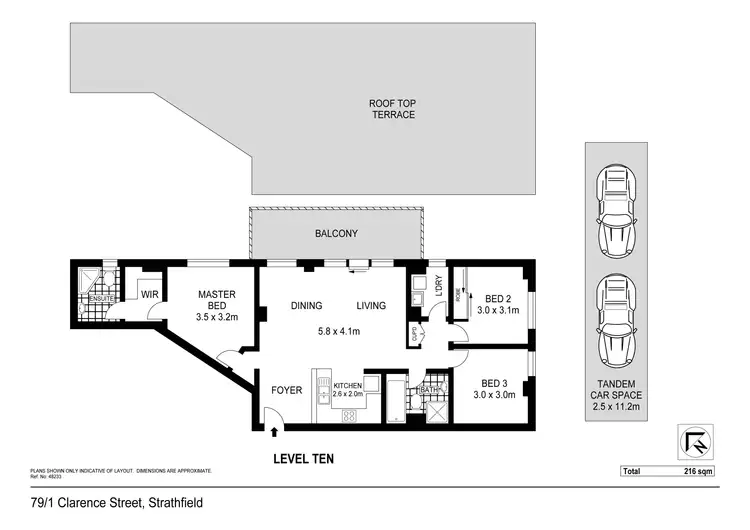 Floorplan of Homely apartment listing, 79/1-3 Clarence Street, Strathfield NSW 2135