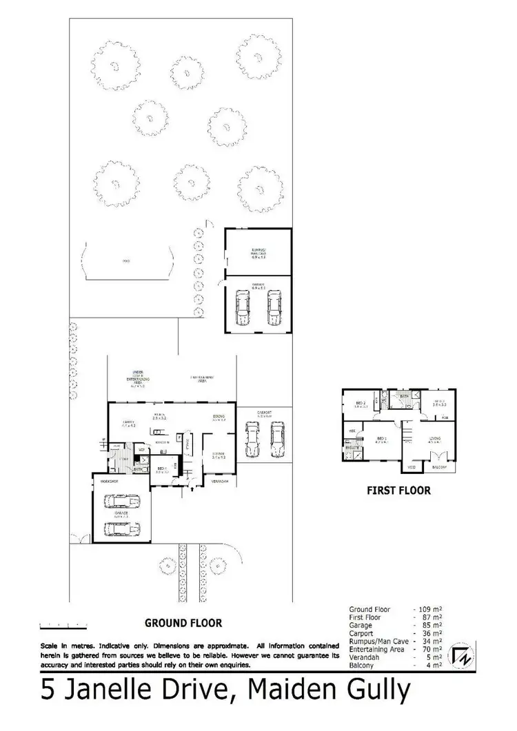 Floorplan of Homely house listing, 5 Janelle Drive, Maiden Gully VIC 3551