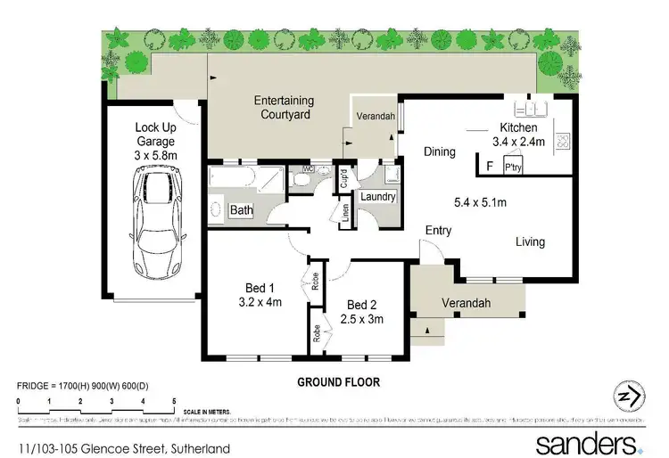 Floorplan of Homely villa listing, 11/103-105 Glencoe Street, Sutherland NSW 2232